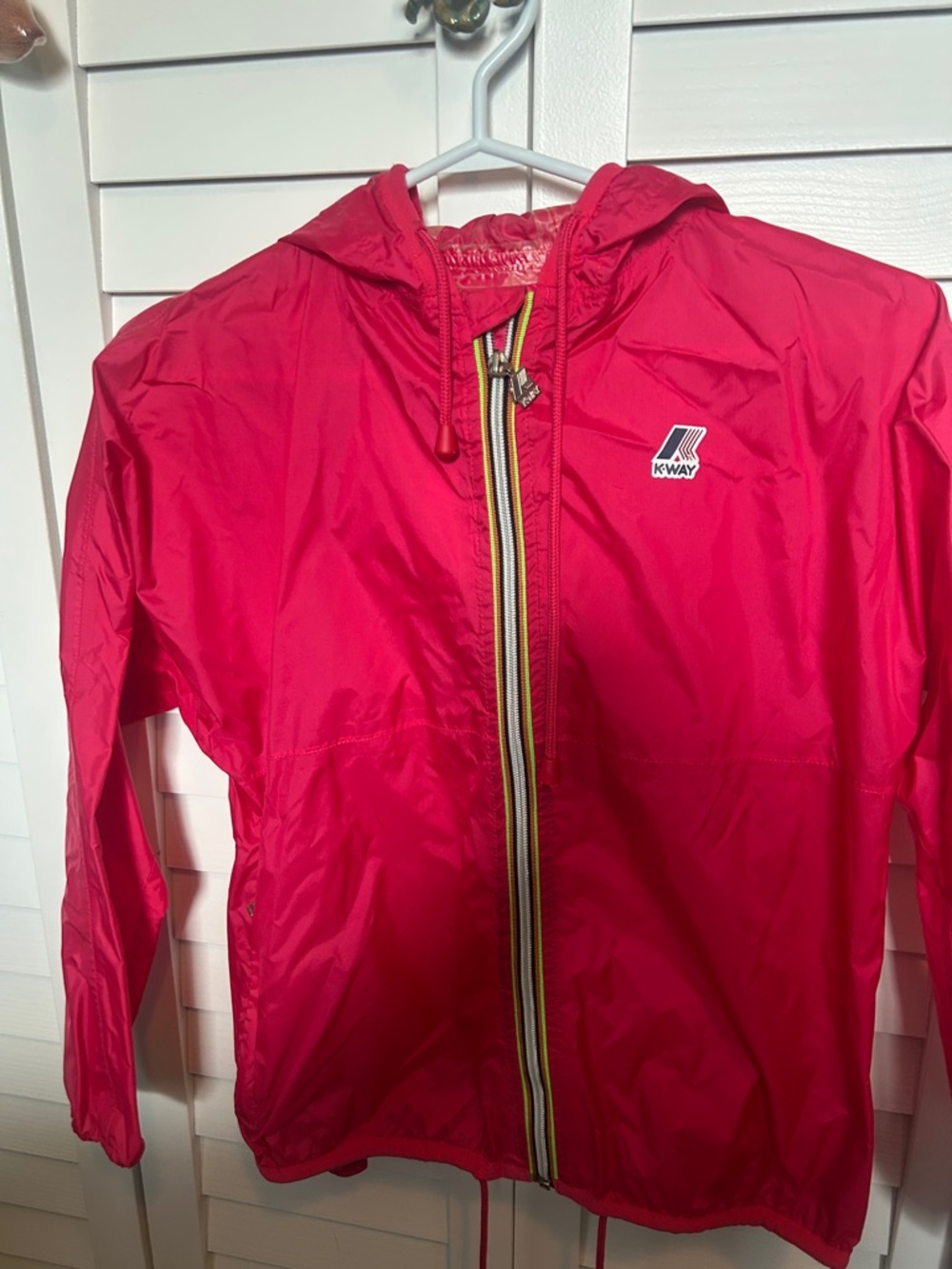 K-Way Red Utility Hooded Jacket